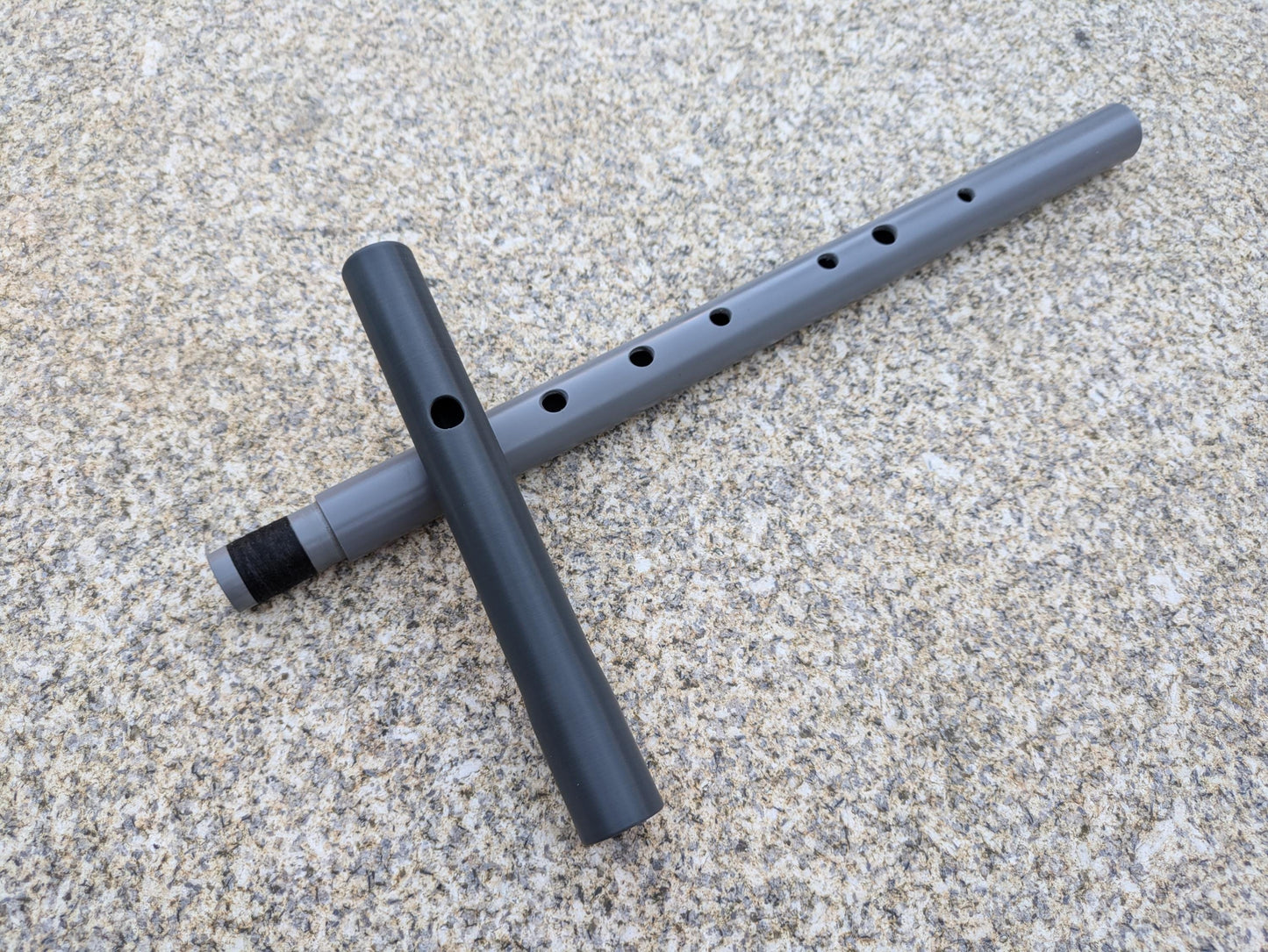 Concert Quality Irish Flute in PVC | Low D Flute made of Polymer | Two-piece flute for Folk and Traditional Music | Made by Rui Gomes