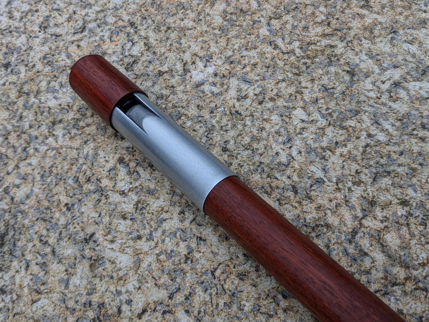 C Whistle in Macacauba and Aluminum | Handmade Whistle | 6-hole diatonic flute | Loud and Sweet | Tin Whistle | Rui Gomes