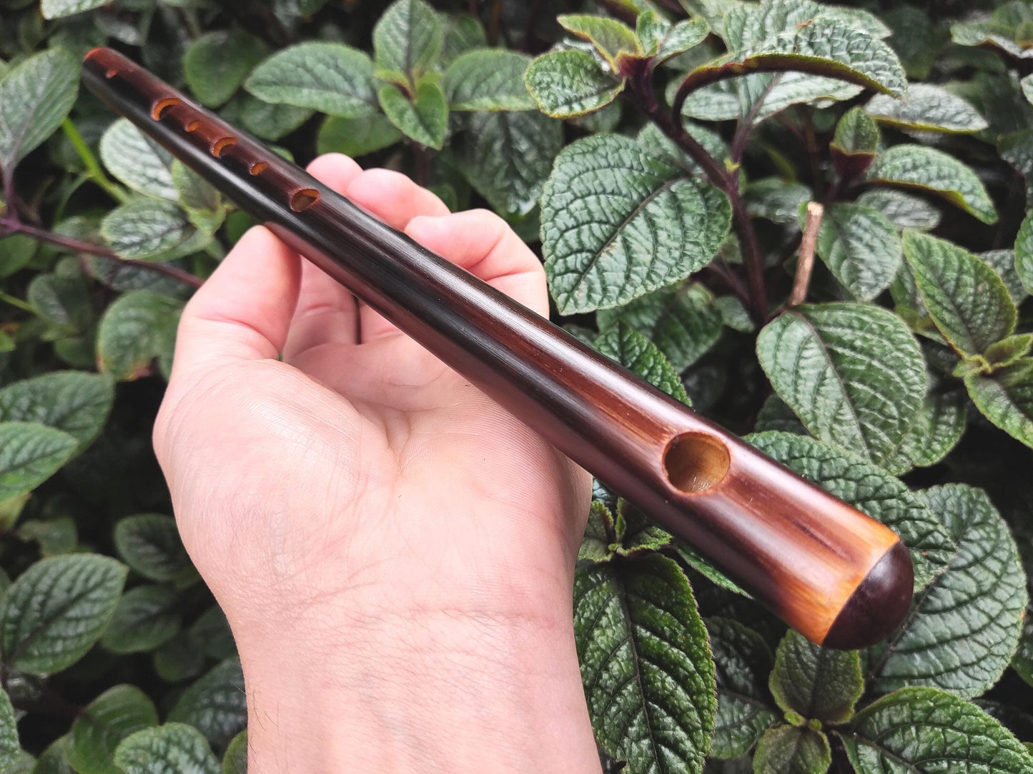 High D Arabian style Bamboo Flute (A=440Hz). Rustic Transverse flute. Ethnic middle eastern scale. Arabic Hijaz scale. Spanish gypsy