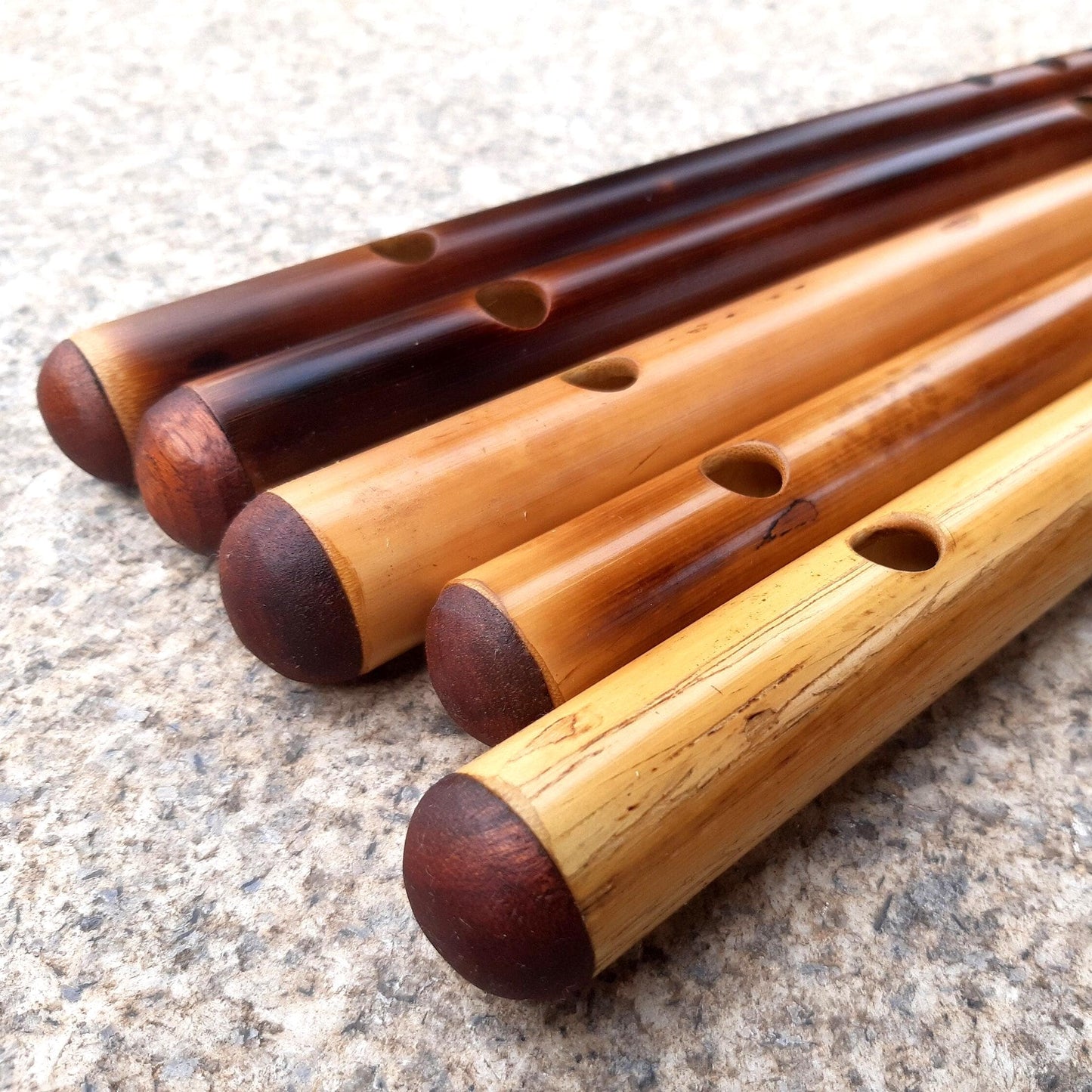 Basic Bamboo Flute in B flat Major | Transverse flute tuned in A=440 | A# or A sharp concert tuned fife for Folk Music Bb major | Rui Gomes