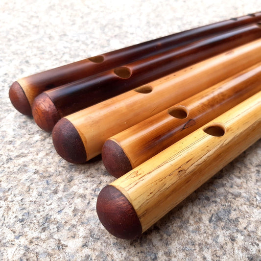 Basic Bamboo Flute in B flat Major | Transverse flute tuned in A=440 | A# or A sharp concert tuned fife for Folk Music Bb major | Rui Gomes