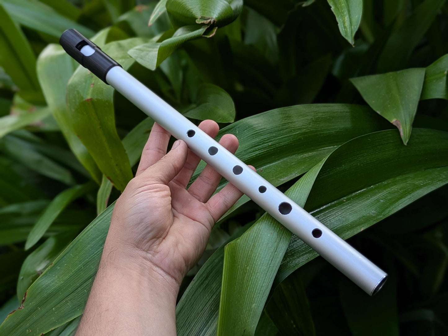 Aluminium Whistle in A | Tunable Alto Whistle for Irish or Folk Music | Simple 6 hole Handmade Tin Whistle | Sweet tones | Rui Gomes