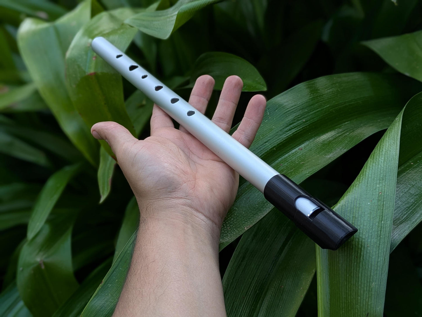 Aluminium Whistle in A | Tunable Alto Whistle for Irish or Folk Music | Simple 6 hole Handmade Tin Whistle | Sweet tones | Rui Gomes