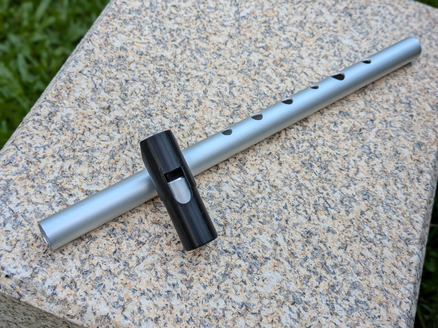 Aluminium Whistle in A | Tunable Alto Whistle for Irish or Folk Music | Simple 6 hole Handmade Tin Whistle | Sweet tones | Rui Gomes