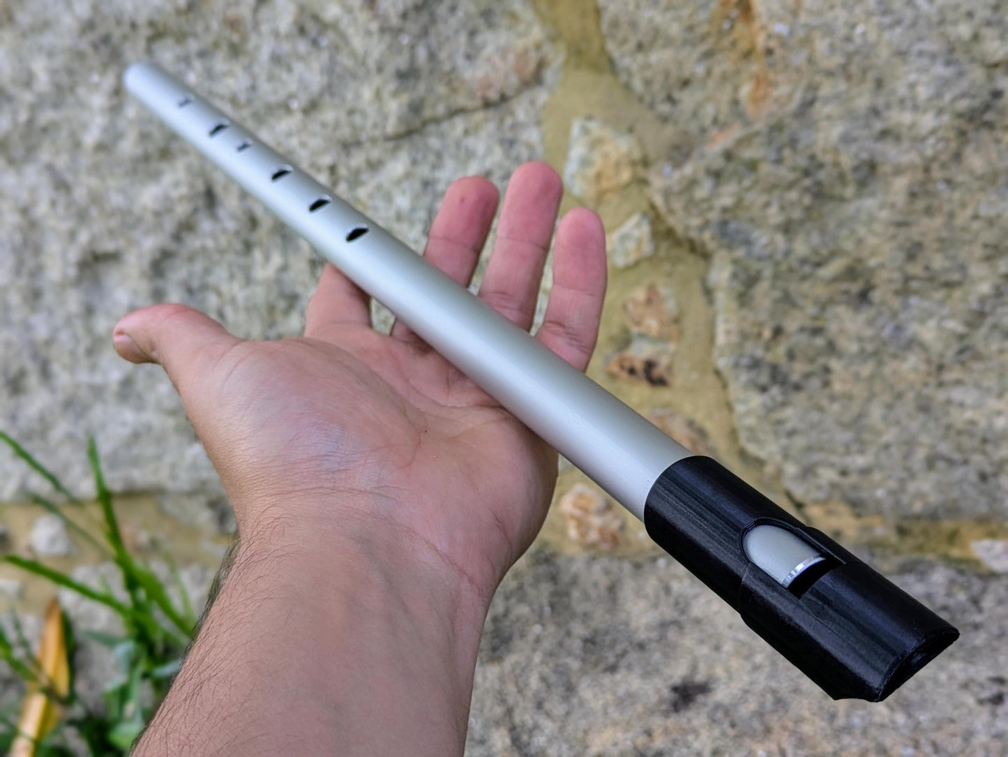 Low F Tunable Whistle in Aluminium | Irish Whistle for Folk Music | Simple 6 hole Handmade Tin Whistle | Deep Sweet sound | Rui Gomes