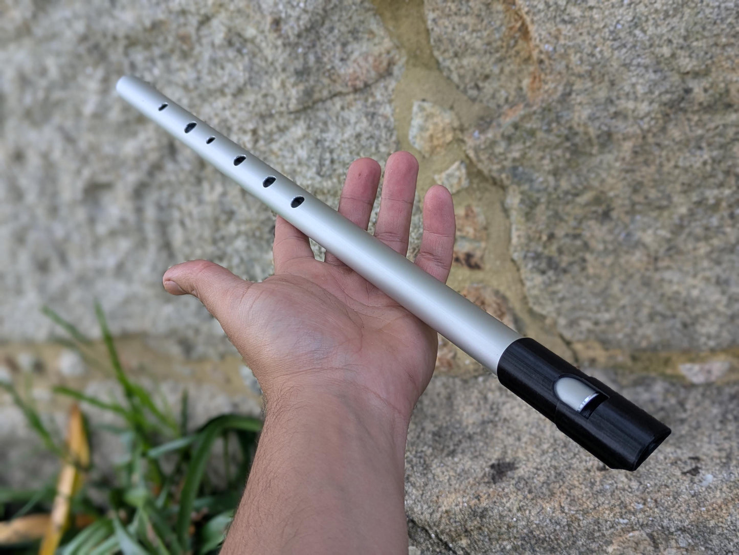 Low F Tunable Whistle in Aluminium | Irish Whistle for Folk Music | Simple 6 hole Handmade Tin Whistle | Deep Sweet sound | Rui Gomes