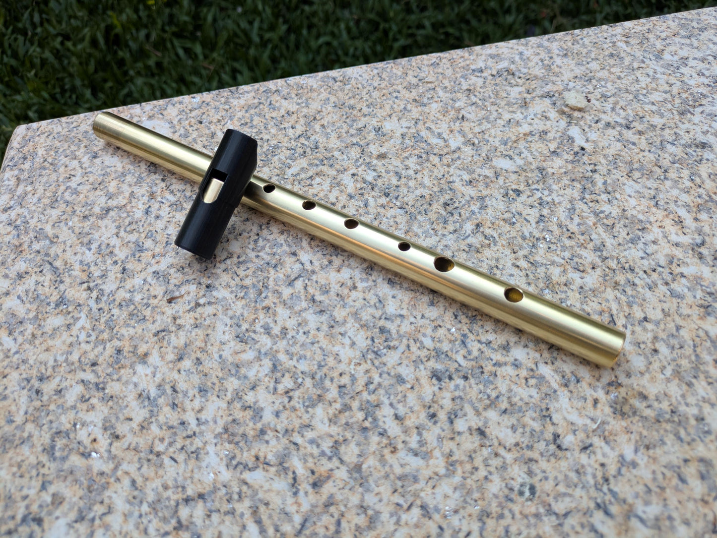 High C Tin Whistle |  Handmade tunable Tin Whistle for Irish, or Folk Music | New Model | Gift for Musician | Brass Flute by Rui Gomes