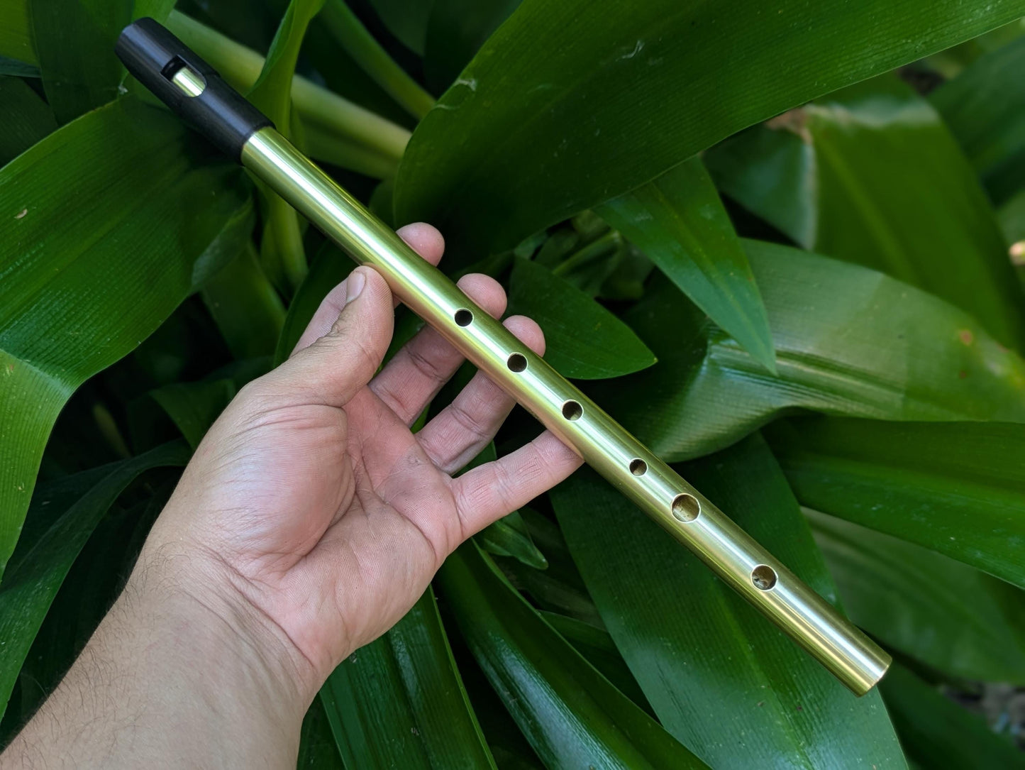 High C Tin Whistle |  Handmade tunable Tin Whistle for Irish, or Folk Music | New Model | Gift for Musician | Brass Flute by Rui Gomes