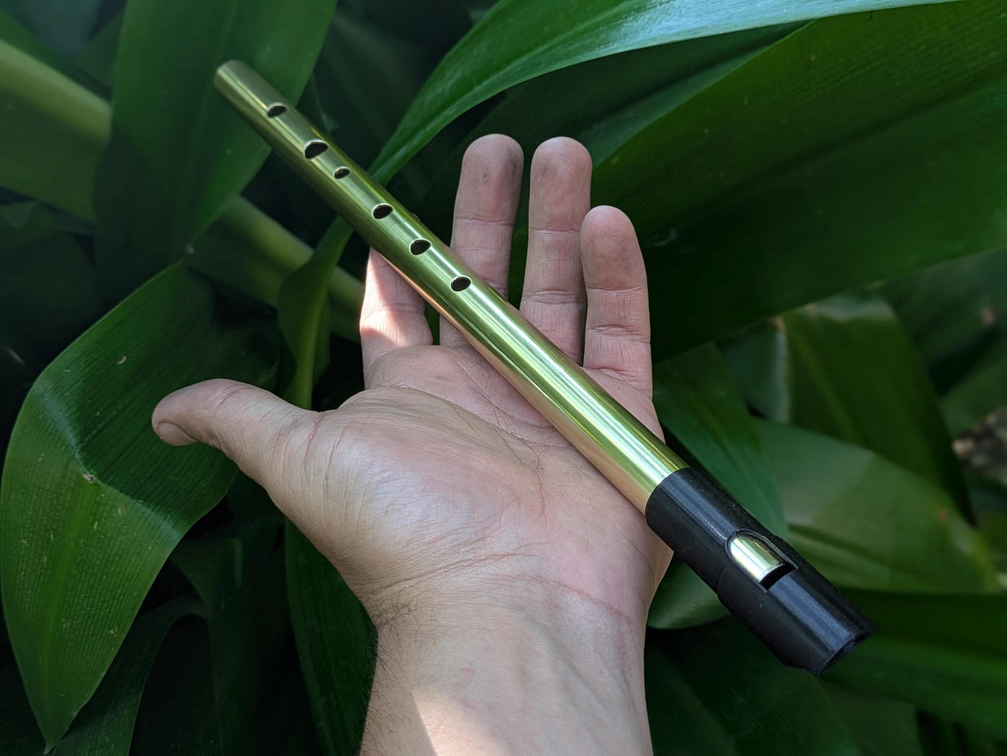 High C Tin Whistle |  Handmade tunable Tin Whistle for Irish, or Folk Music | New Model | Gift for Musician | Brass Flute by Rui Gomes
