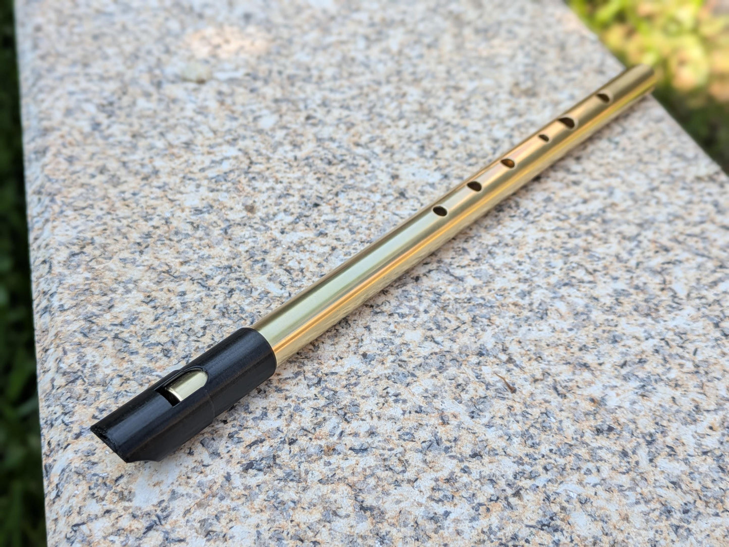 High C Tin Whistle |  Handmade tunable Tin Whistle for Irish, or Folk Music | New Model | Gift for Musician | Brass Flute by Rui Gomes