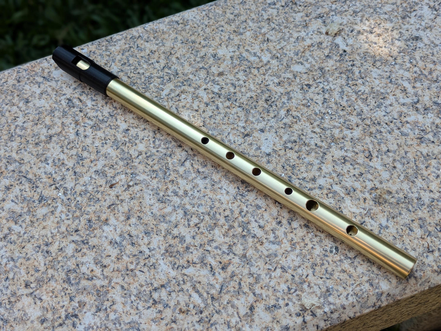 High C Tin Whistle |  Handmade tunable Tin Whistle for Irish, or Folk Music | New Model | Gift for Musician | Brass Flute by Rui Gomes