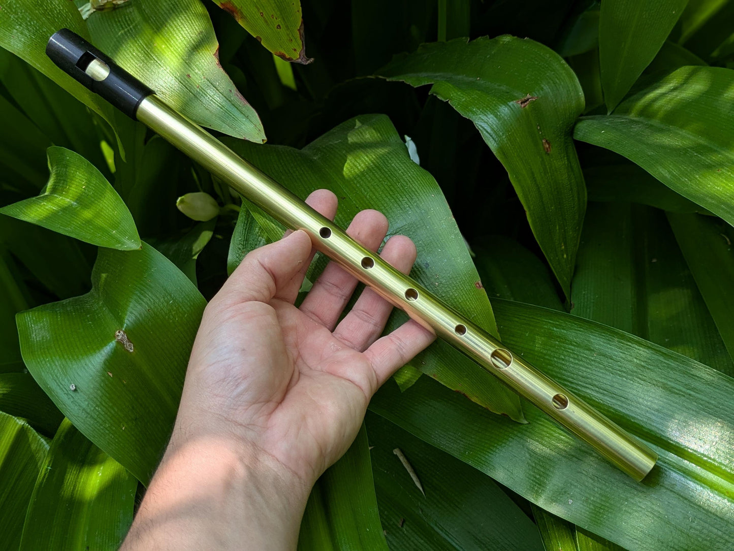 Bb major Brass Whistle | Handmade Tunable Tin Whistle | Sweet sound 6-hole whistle for Irish Traditional Music | Metal Whistle | Rui Gomes