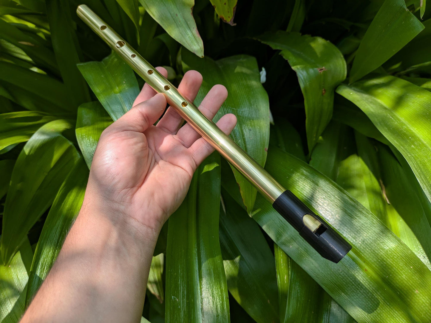 Bb major Brass Whistle | Handmade Tunable Tin Whistle | Sweet sound 6-hole whistle for Irish Traditional Music | Metal Whistle | Rui Gomes