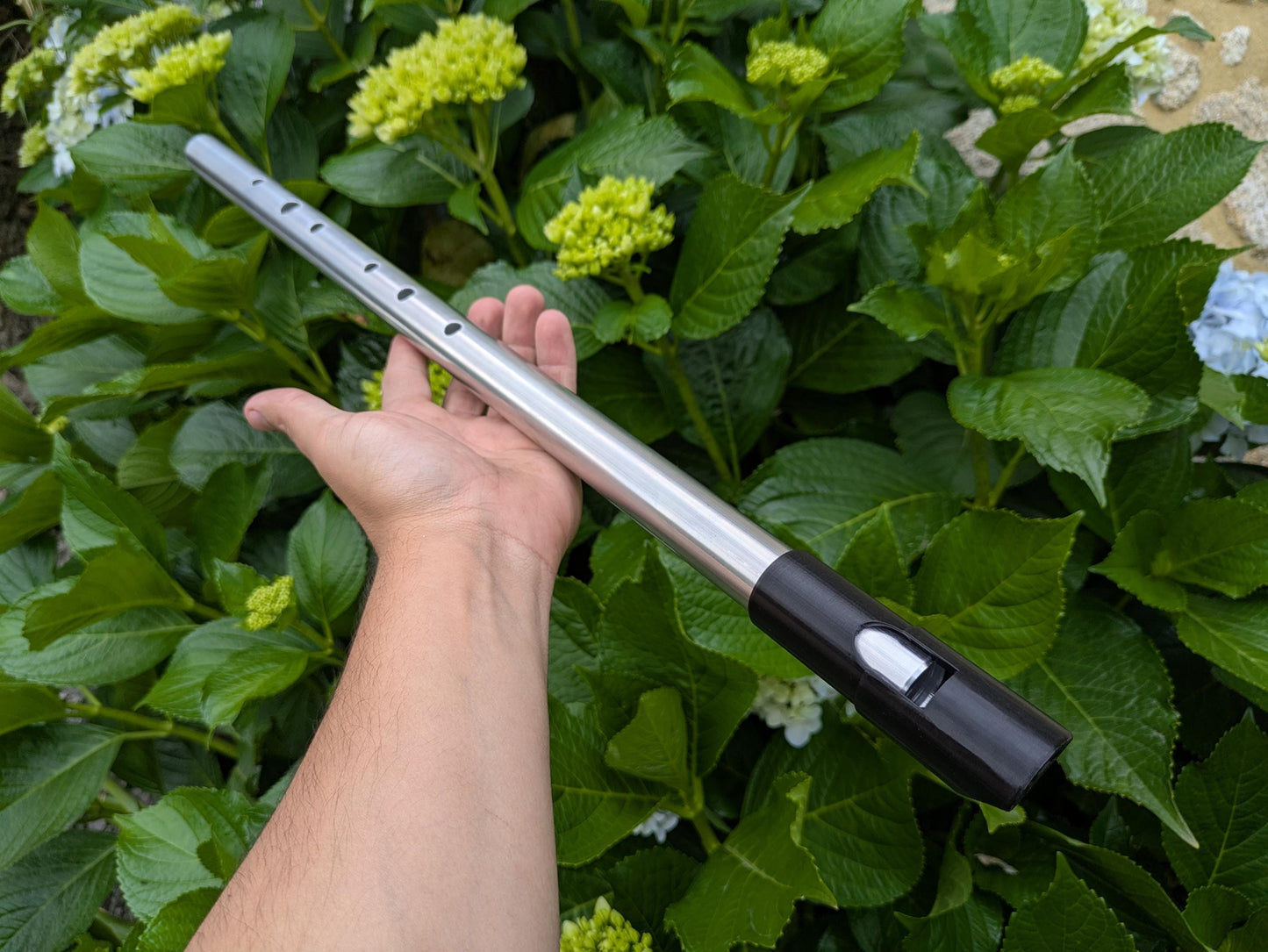 Low D Whistle in Aluminum | Tunable Concert Whistle | Low, Sweet Tone Whistle for Irish Traditional Music | Gift for Musician | Rui Gomes