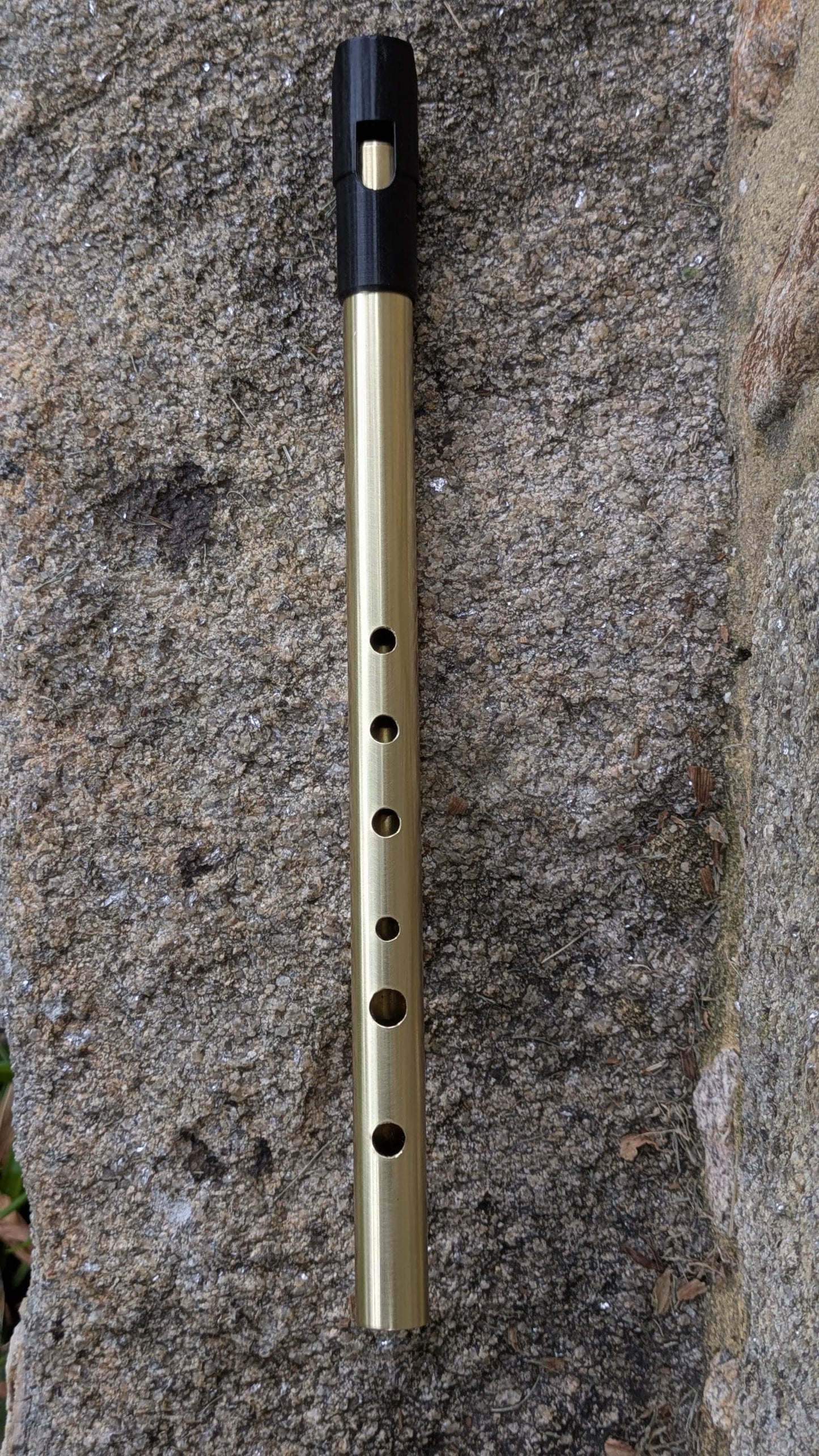 Brass Tunable Whistle in D | High D Whistle, for Irish and Celtic music | Gift for musician | New model | Sweet tone | Rui Gomes