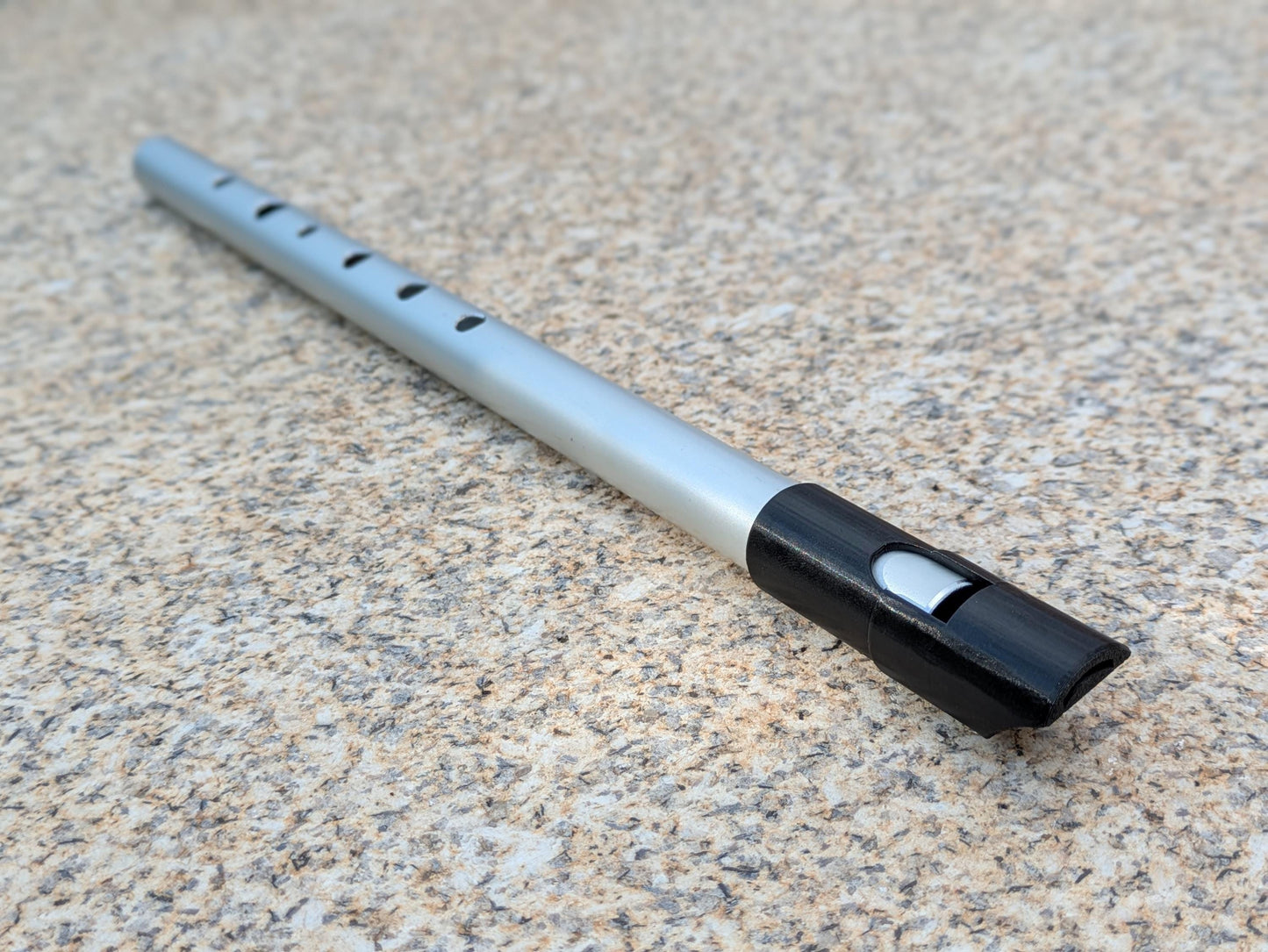 Aluminium Whistle in A | Tunable Alto Whistle for Irish or Folk Music | Simple 6 hole Handmade Tin Whistle | Sweet tones | Rui Gomes