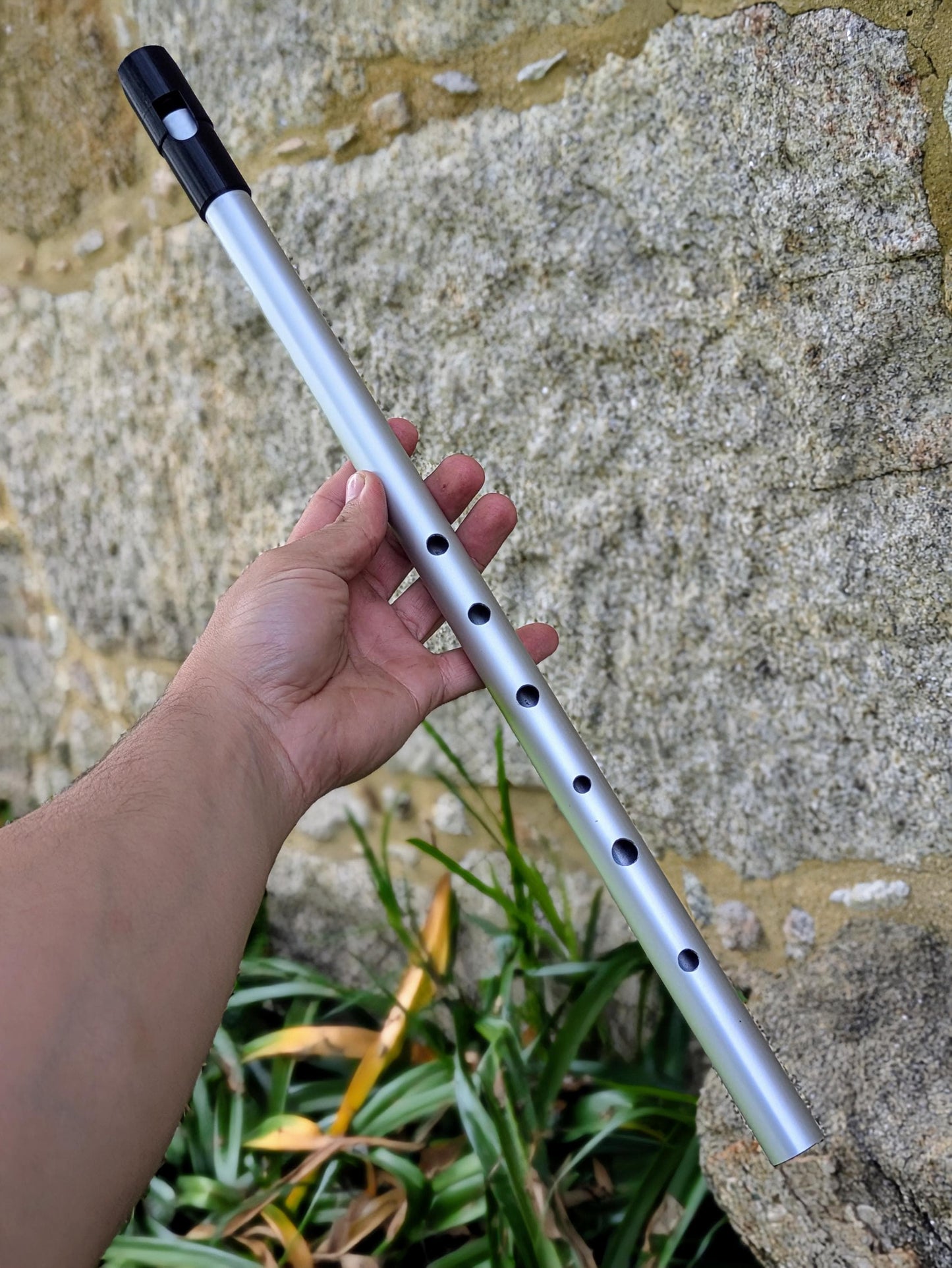 Low F Tunable Whistle in Aluminium | Irish Whistle for Folk Music | Simple 6 hole Handmade Tin Whistle | Deep Sweet sound | Rui Gomes