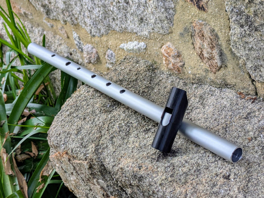 Low F Tunable Whistle in Aluminium | Irish Whistle for Folk Music | Simple 6 hole Handmade Tin Whistle | Deep Sweet sound | Rui Gomes