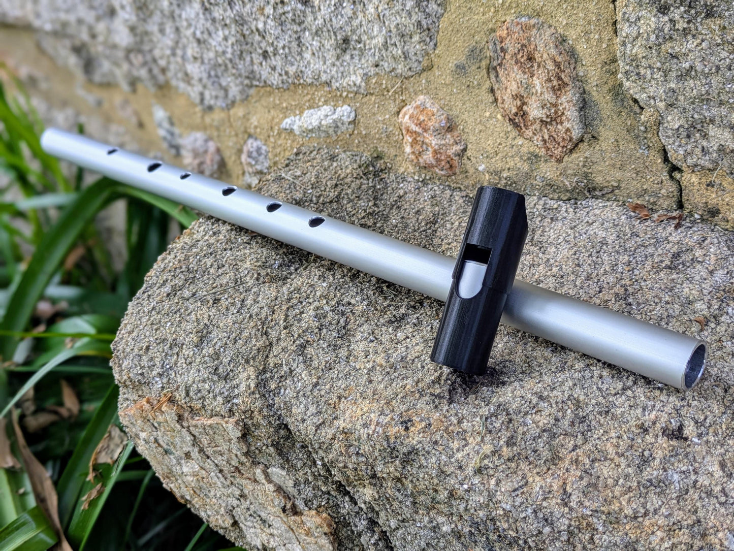 Low F Tunable Whistle in Aluminium | Irish Whistle for Folk Music | Simple 6 hole Handmade Tin Whistle | Deep Sweet sound | Rui Gomes