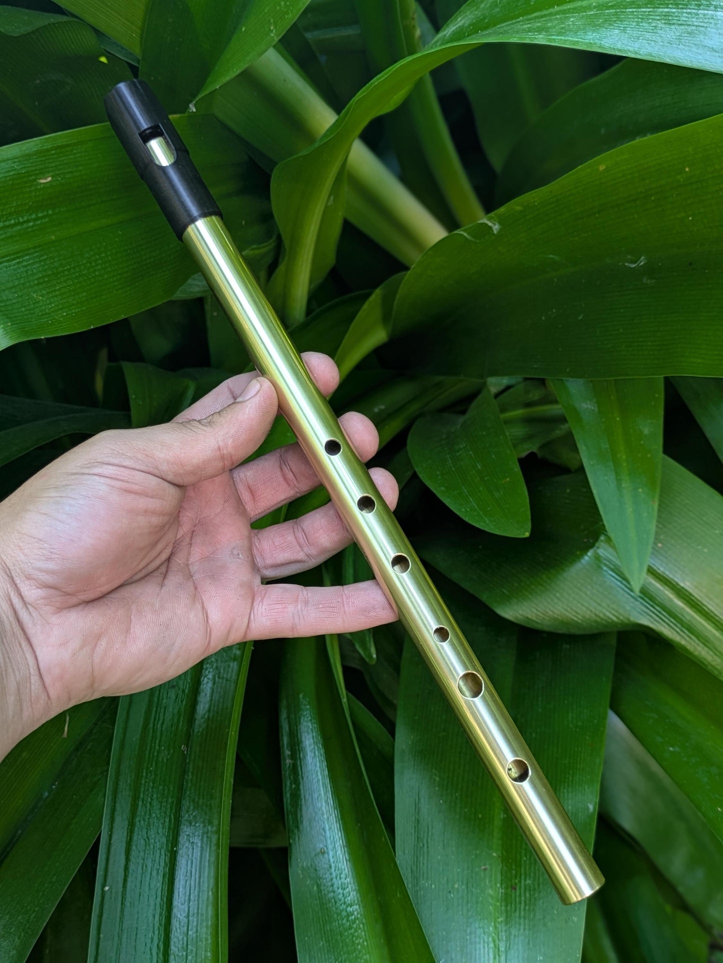 High C Tin Whistle |  Handmade tunable Tin Whistle for Irish, or Folk Music | New Model | Gift for Musician | Brass Flute by Rui Gomes