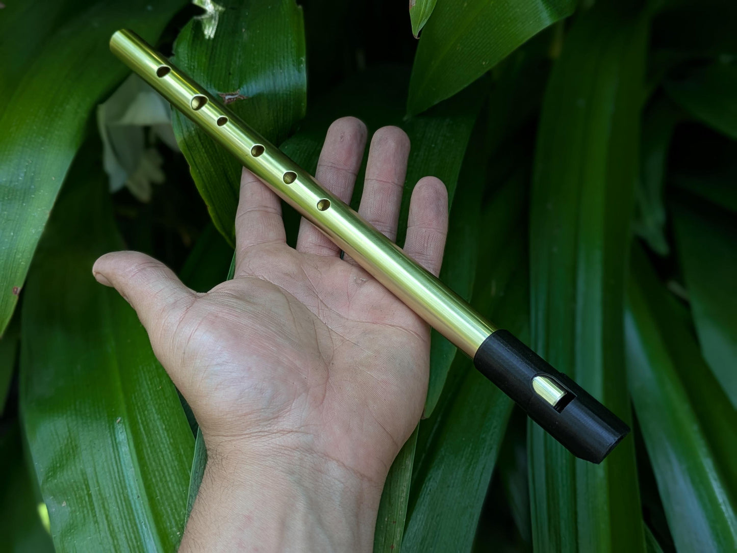 High C Tin Whistle |  Handmade tunable Tin Whistle for Irish, or Folk Music | New Model | Gift for Musician | Brass Flute by Rui Gomes