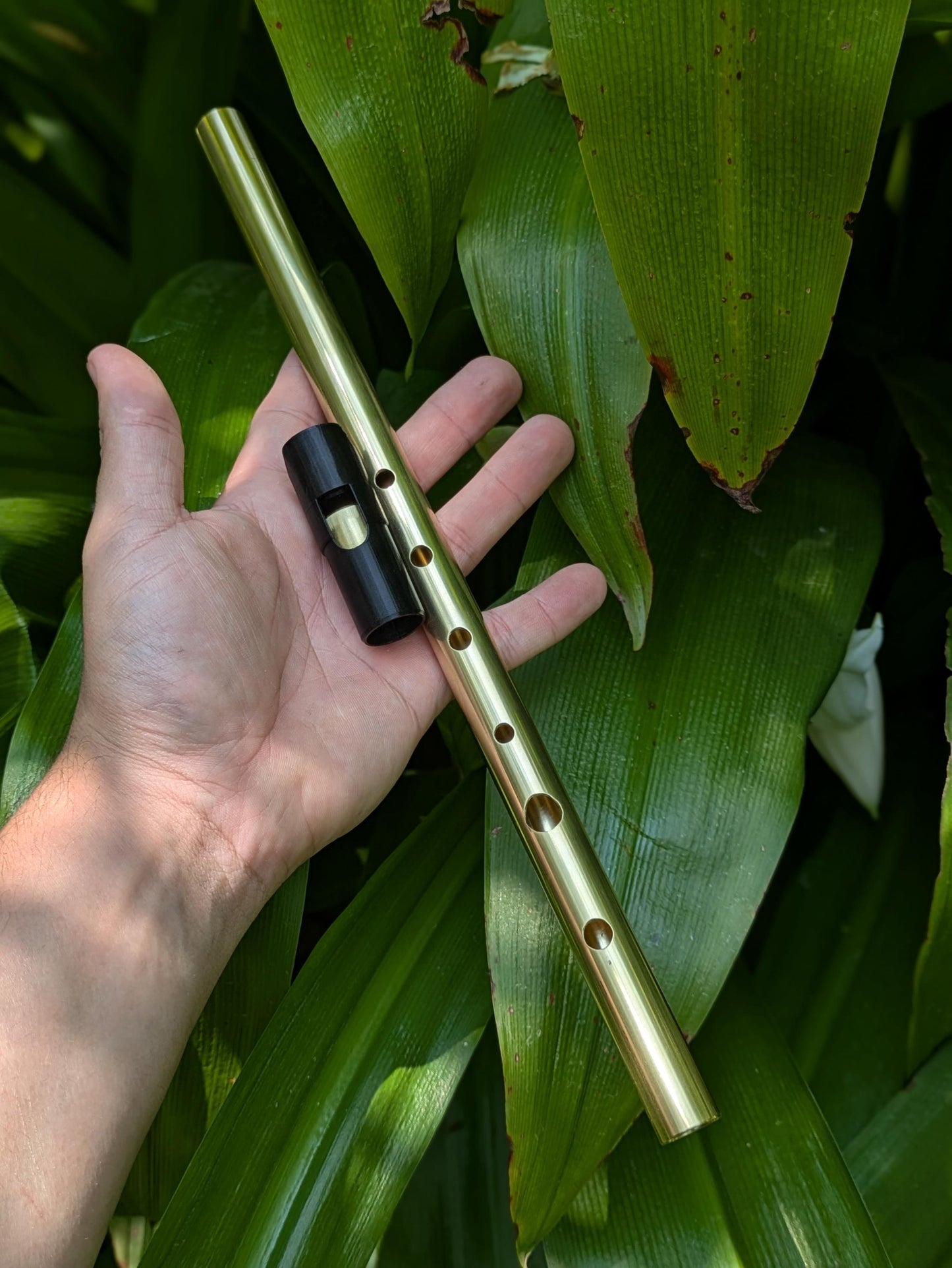 Bb major Brass Whistle | Handmade Tunable Tin Whistle | Sweet sound 6-hole whistle for Irish Traditional Music | Metal Whistle | Rui Gomes