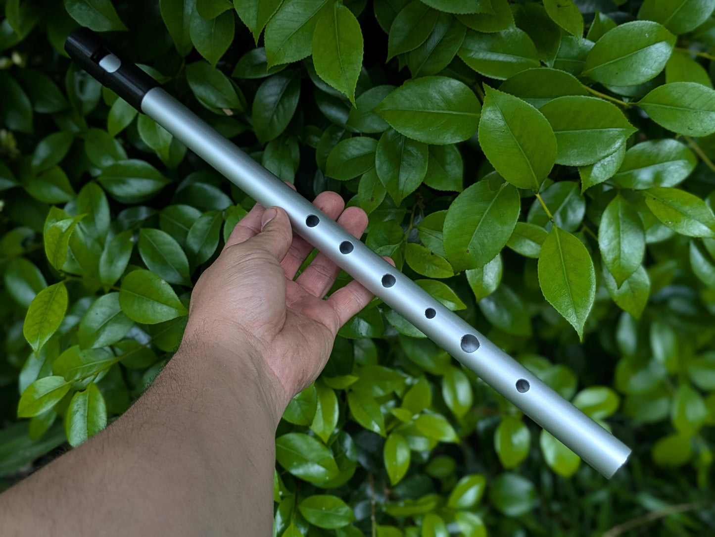 Whistle in G, Tunable  in Aluminium | Folk Instrument for Irish Music | Handmade Tin Whistle | Deep Sweet sound | Simple 6 hole | Rui Gomes