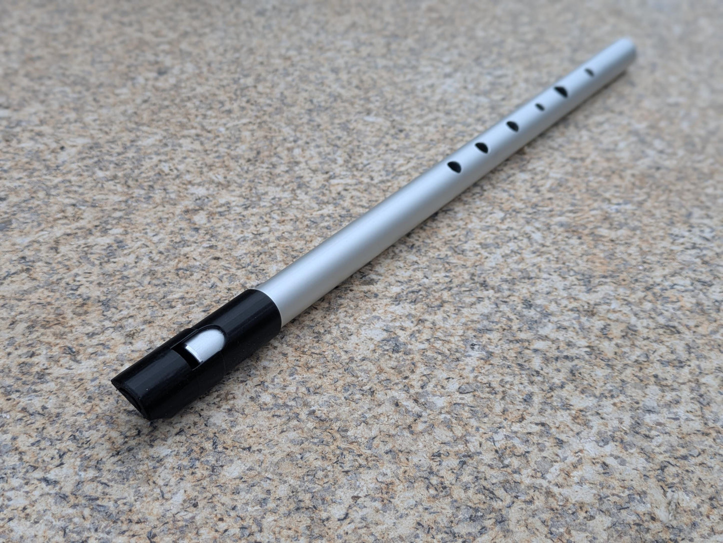 Whistle in G, Tunable  in Aluminium | Folk Instrument for Irish Music | Handmade Tin Whistle | Deep Sweet sound | Simple 6 hole | Rui Gomes