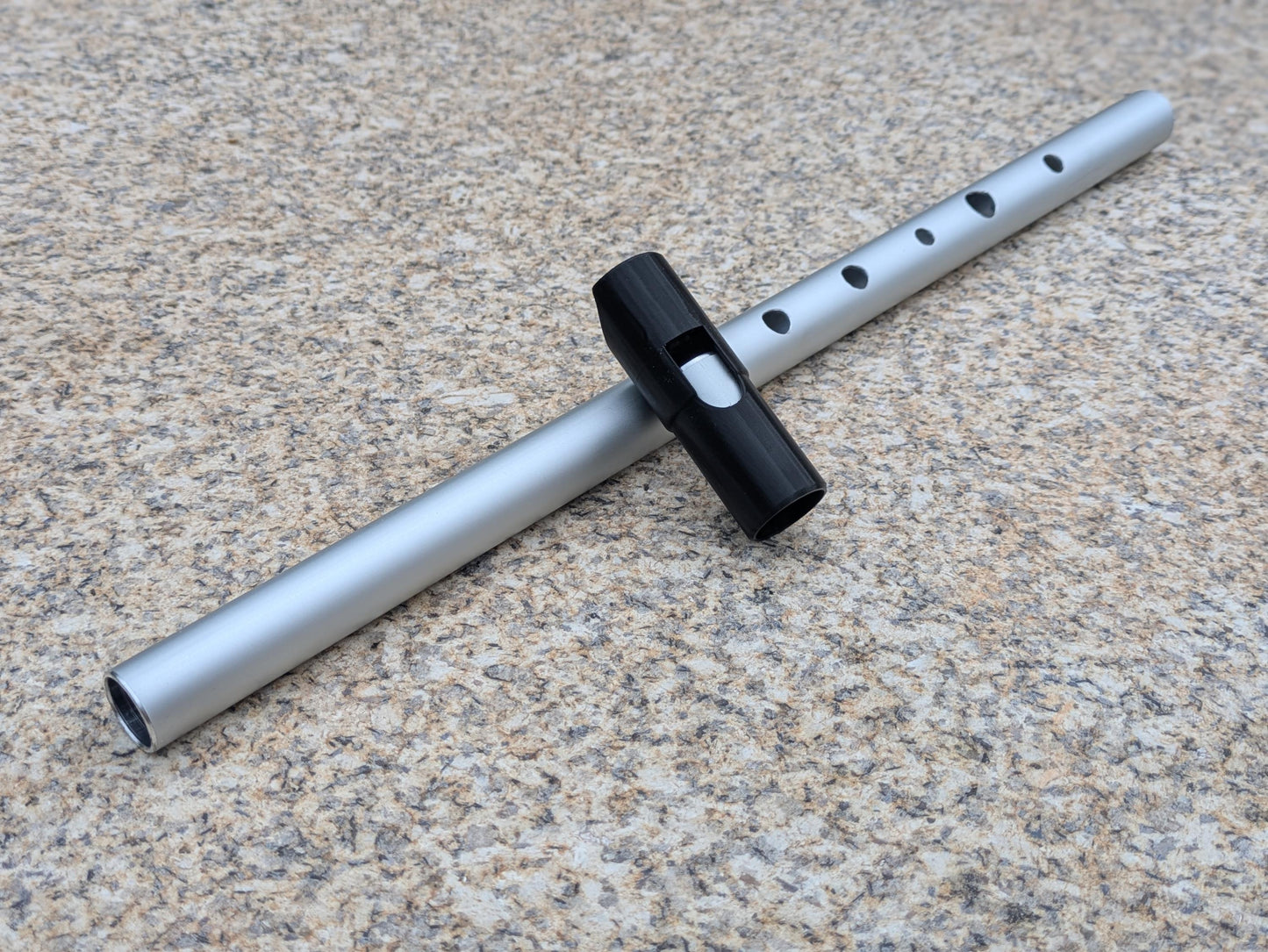 Whistle in G, Tunable  in Aluminium | Folk Instrument for Irish Music | Handmade Tin Whistle | Deep Sweet sound | Simple 6 hole | Rui Gomes