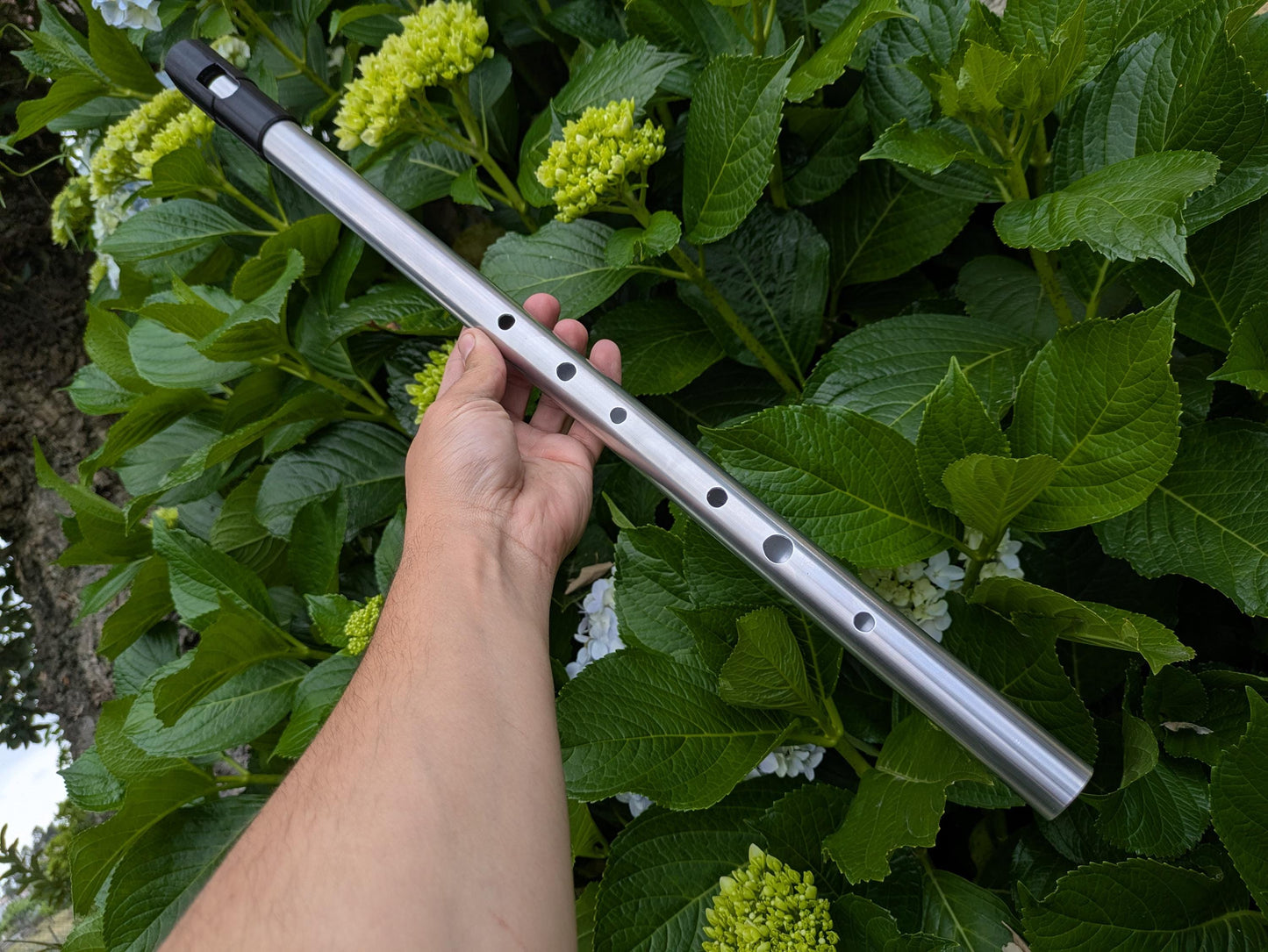 Low D Whistle in Aluminum | Tunable Concert Whistle | Low, Sweet Tone Whistle for Irish Traditional Music | Gift for Musician | Rui Gomes