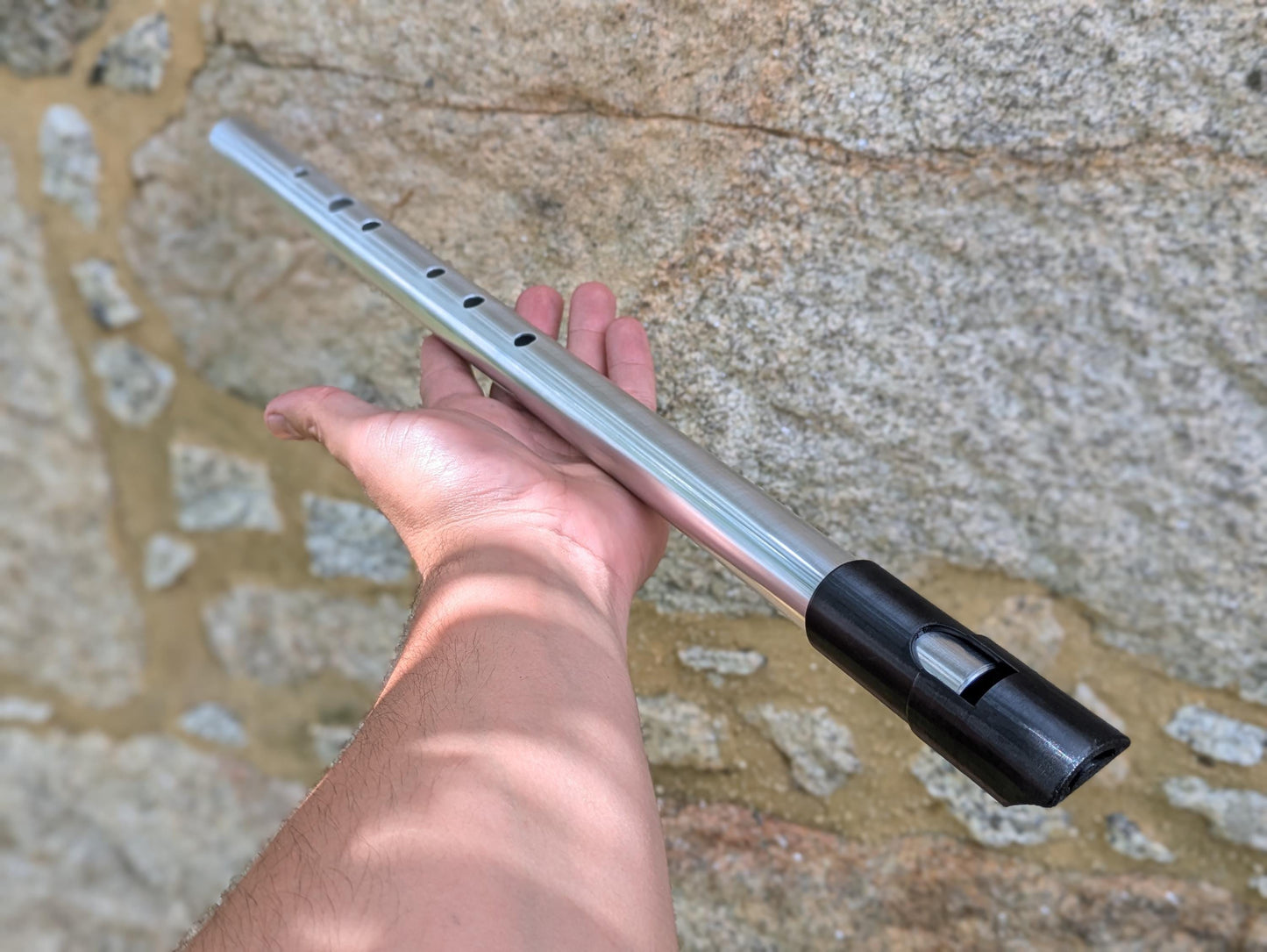 Low Eb Whistle in Aluminum | Tunable Whistle | Sweet Tone Whistle for Irish Traditional Music | Gift for Musician | Handamde | Rui Gomes