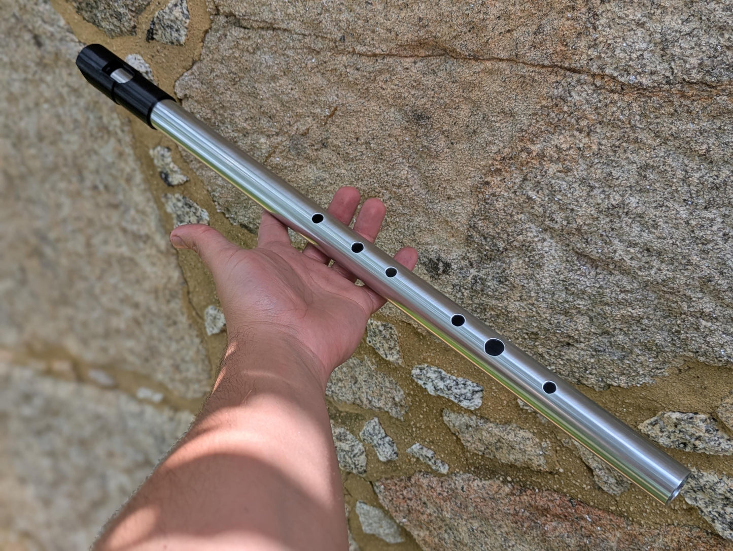 Low Eb Whistle in Aluminum | Tunable Whistle | Sweet Tone Whistle for Irish Traditional Music | Gift for Musician | Handamde | Rui Gomes