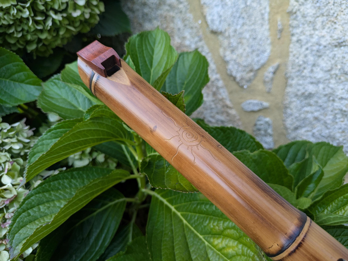 Low D Native American Style Bamboo Fipple Flute | Simple Intuitive flute with a Minor Pentatonic Scale | 5-holed Bamboo flute | Rui Gomes