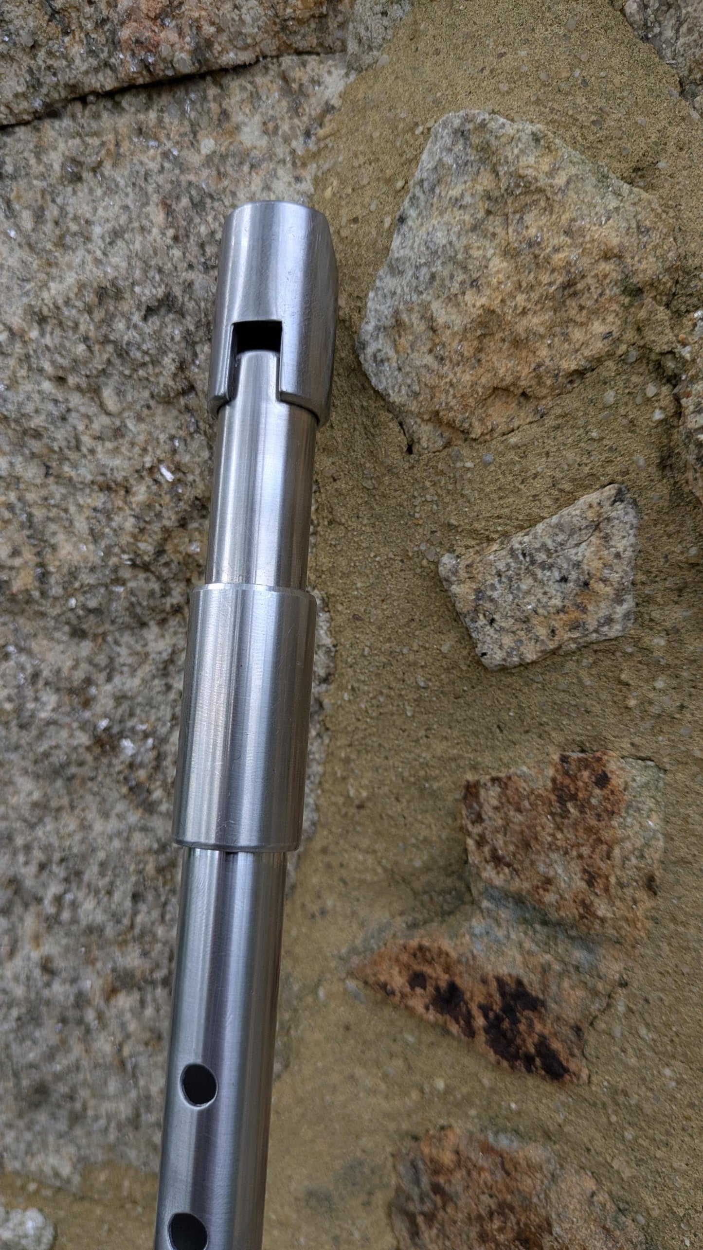 D Whistle in Aluminium | New model | Tin Whistle |  Penny whistle in D with a major scale |  Irish Music | 6 holes | Rui Gomes