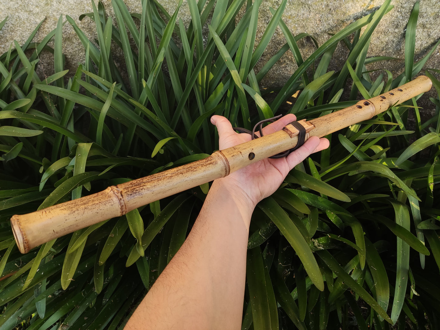 The Crooked flute! Native American Style bamboo flute. Unique handmade wooden Native flute | Rui Gomes