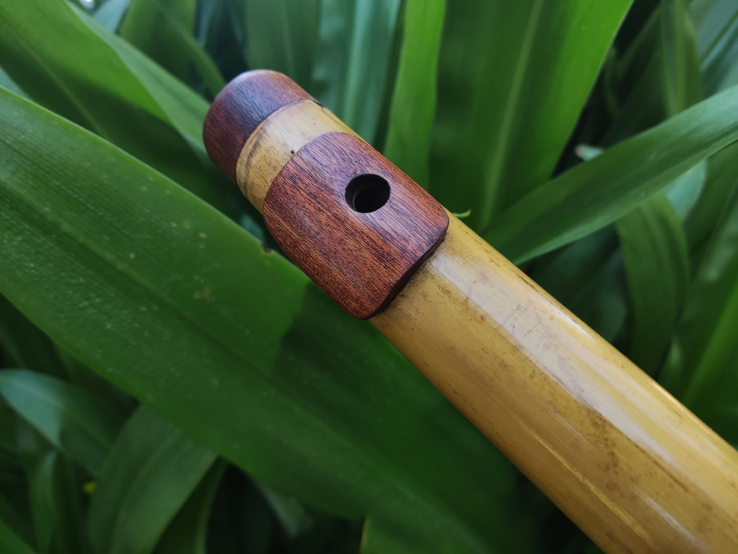 Low Bb Major Pentatonic Bamboo Flute with Lip Plate | Rui Gomes