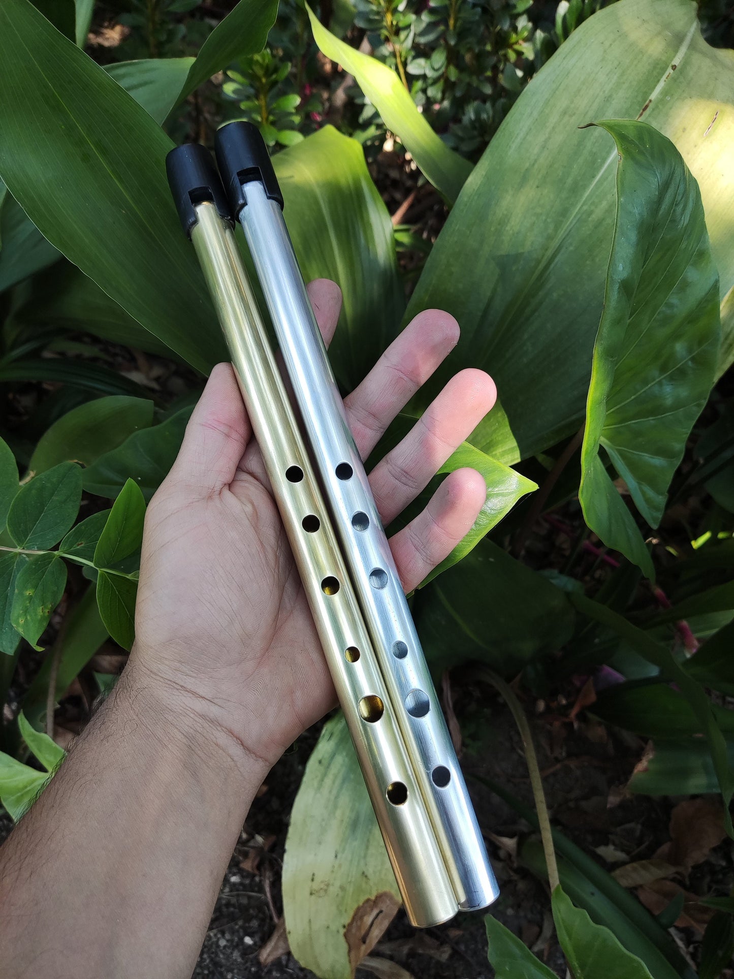Whistle in high D. Aluminium | Sopro Flutes