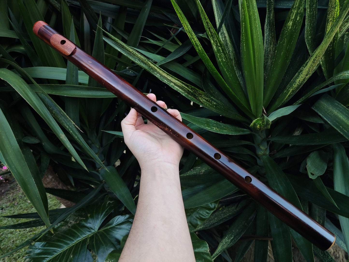 Bamboo flute in low C tuned in a Minor Pentatonic scale | Sopro Flutes
