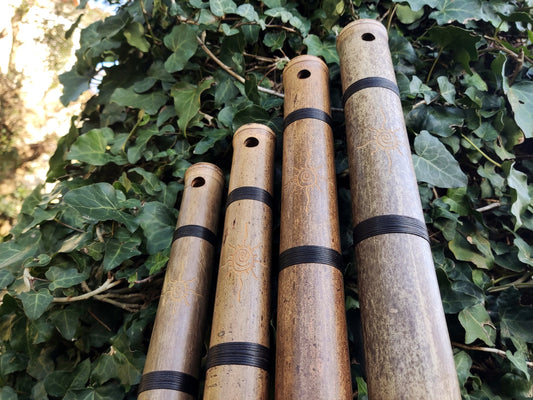 The Kokin-Akebono Flute Set! Four Oriental Bamboo Transverse Flutes | Sopro Flutes